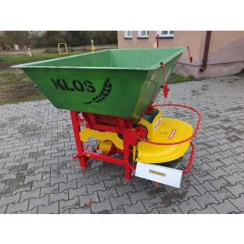 Rozsiewacz dwutarczowy nawozowo - wapniowy 600kg KŁOS dwutarczowy
