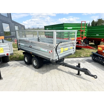 Przyczepa  2,5T z Kiprem i oświetleniem + NADSTAWKI OCYNKOWANA