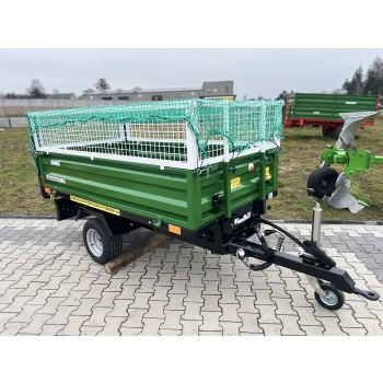 Przyczepa  1,5T z Kiprem i oświetleniem + NADSTAWKI