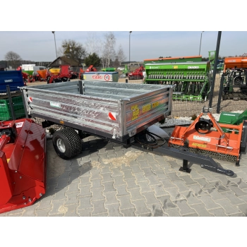 Przyczepa  1,5T BIG z Kiprem i oświetleniem OCYNKOWANA