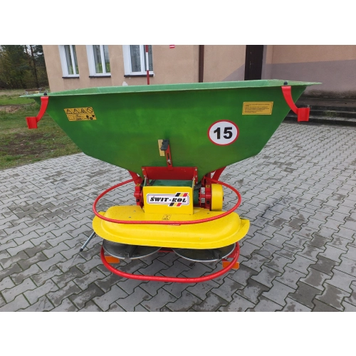 Rozsiewacz dwutarczowy nawozowo - wapniowy 600kg KŁOS dwutarczowy