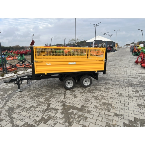 Przyczepa  2,5T z Kiprem i oświetleniem + NADSTAWKI  TANDEM