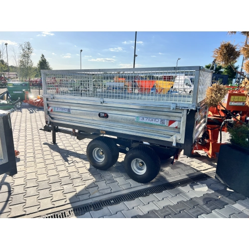Przyczepa  2,5T z Kiprem i oświetleniem + NADSTAWKI OCYNKOWANA