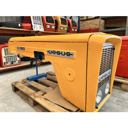 Maska metalowa Ursus C360 C-360 z lampami - ŻÓŁTA -