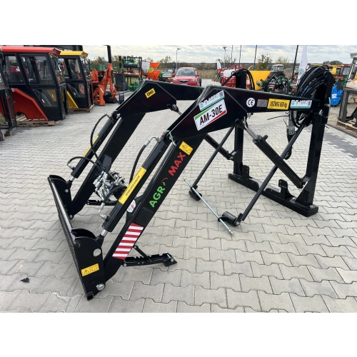 Ładowacz czołowy AM-30E 650kg 3-sekcyjny Euro-ramka T-25 Ruski + JOYSTICK