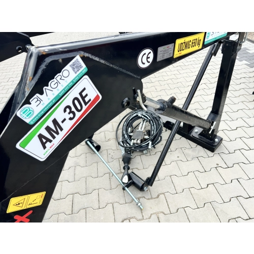 Ładowacz czołowy AM-30E 650kg 3-sekcyjny Euro-ramka T-25 Ruski + JOYSTICK