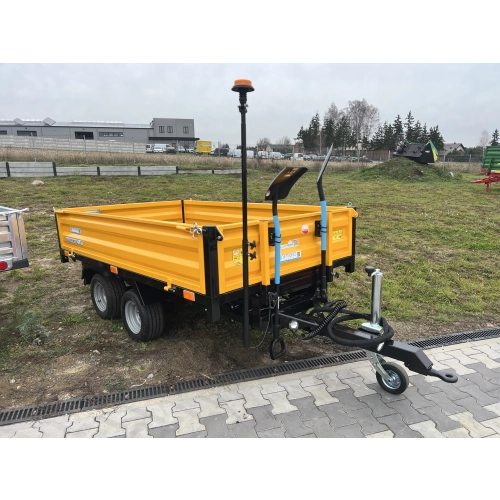 Przyczepa wywrotka tył PW-25 2.5T - żółta