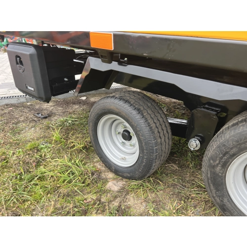 Przyczepa wywrotka tył PW-25 2.5T - żółta