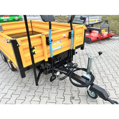 Przyczepa wywrotka tył PW-25 2.5T - żółta