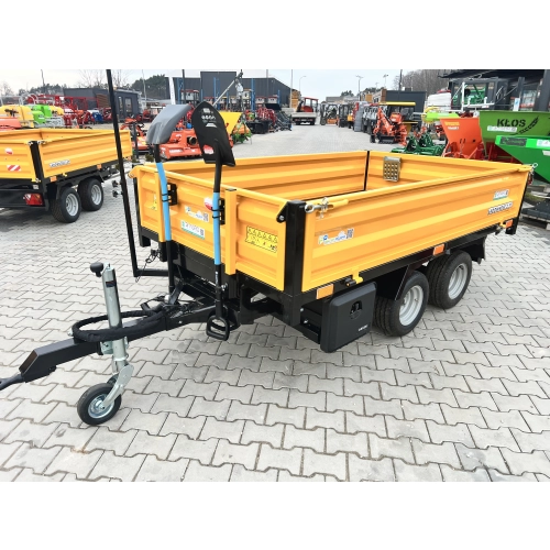 Przyczepa wywrotka tył PW-25 2.5T - żółta