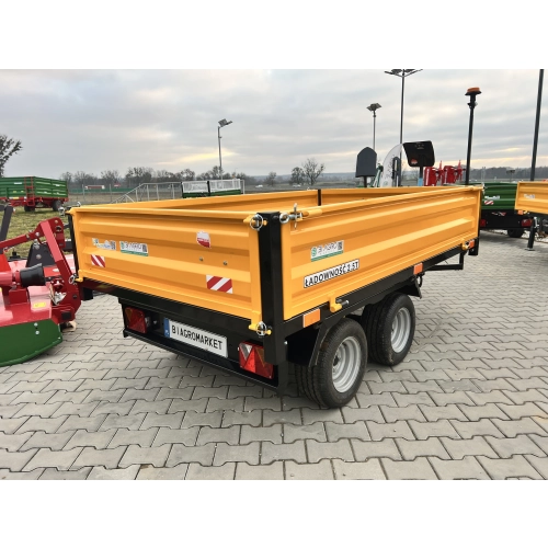 Przyczepa wywrotka tył PW-25 2.5T - żółta