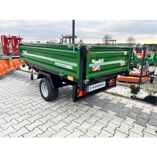Przyczepa  1,5T z Kiprem i oświetleniem