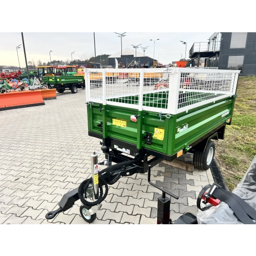 Przyczepa  1,5T z Kiprem i oświetleniem + NADSTAWKI