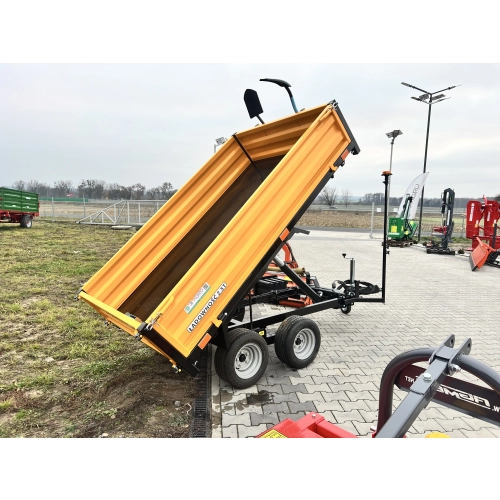 Przyczepa wywrotka tył PW-25 2.5T - żółta