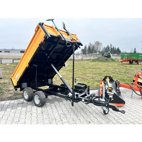 Przyczepa  2,5T z Kiprem i oświetleniem TANDEM