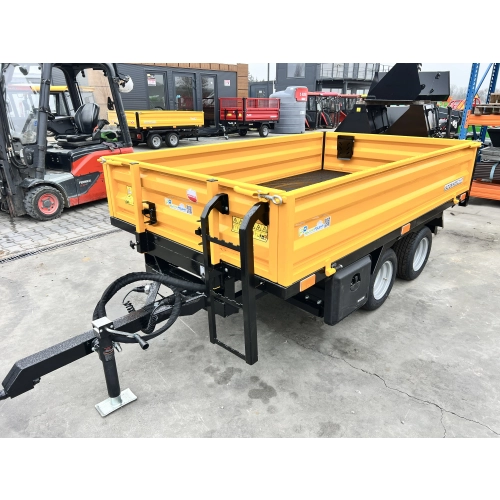 Przyczepa wywrotka tył PW-25 2.5T - żółta