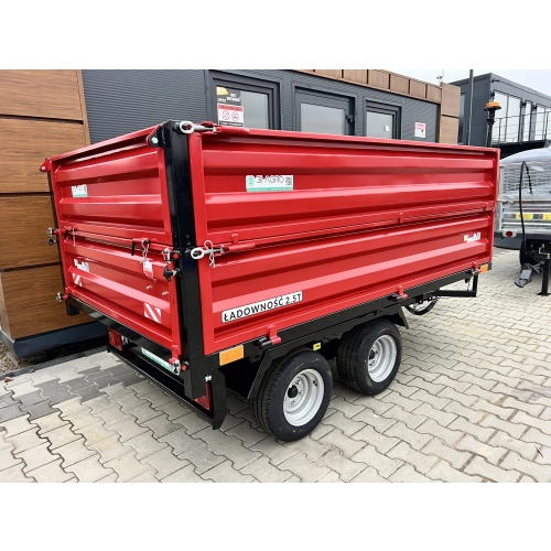 Przyczepa  2,5T z Kiprem i oświetleniem + PEŁNE NADSTAWKI TANDEM