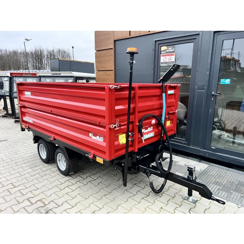 Przyczepa  2,5T z Kiprem i oświetleniem + PEŁNE NADSTAWKI TANDEM