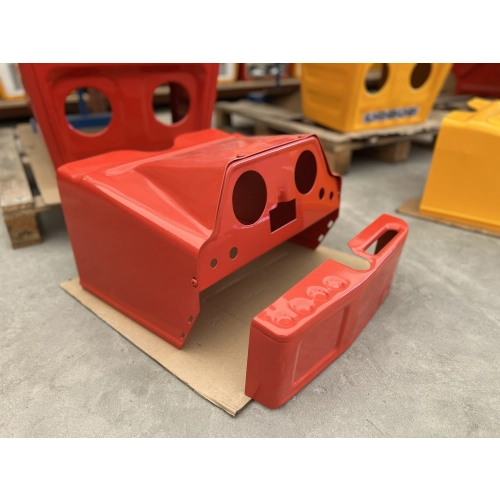 Maska metalowa Ursus C360 C-360 - CZERWONA -