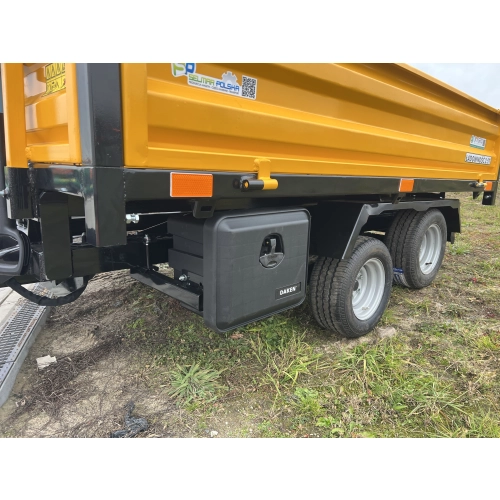 Przyczepa wywrotka tył PW-25 2.5T - żółta