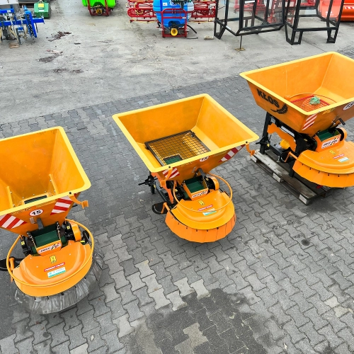 Piaskarka komunalna KŁOS NO21/1 (400 kg) – posypywarka drogowa, wyrób polski