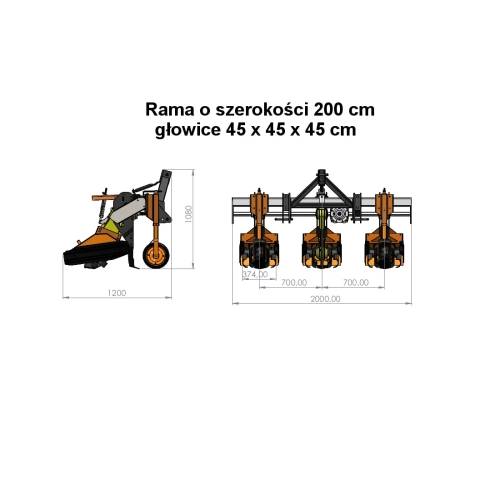 Glebogryzarka międzyrzędowa FRIGO 3, 4 i 5-sekcyjna